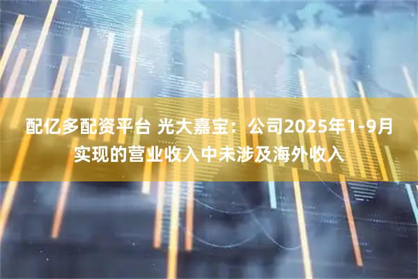 配亿多配资平台 光大嘉宝：公司2025年1-9月实现的营业收入中未涉及海外收入